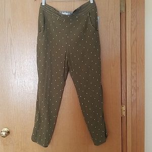 NWT Anthropologie Elevenses embroidered pants
